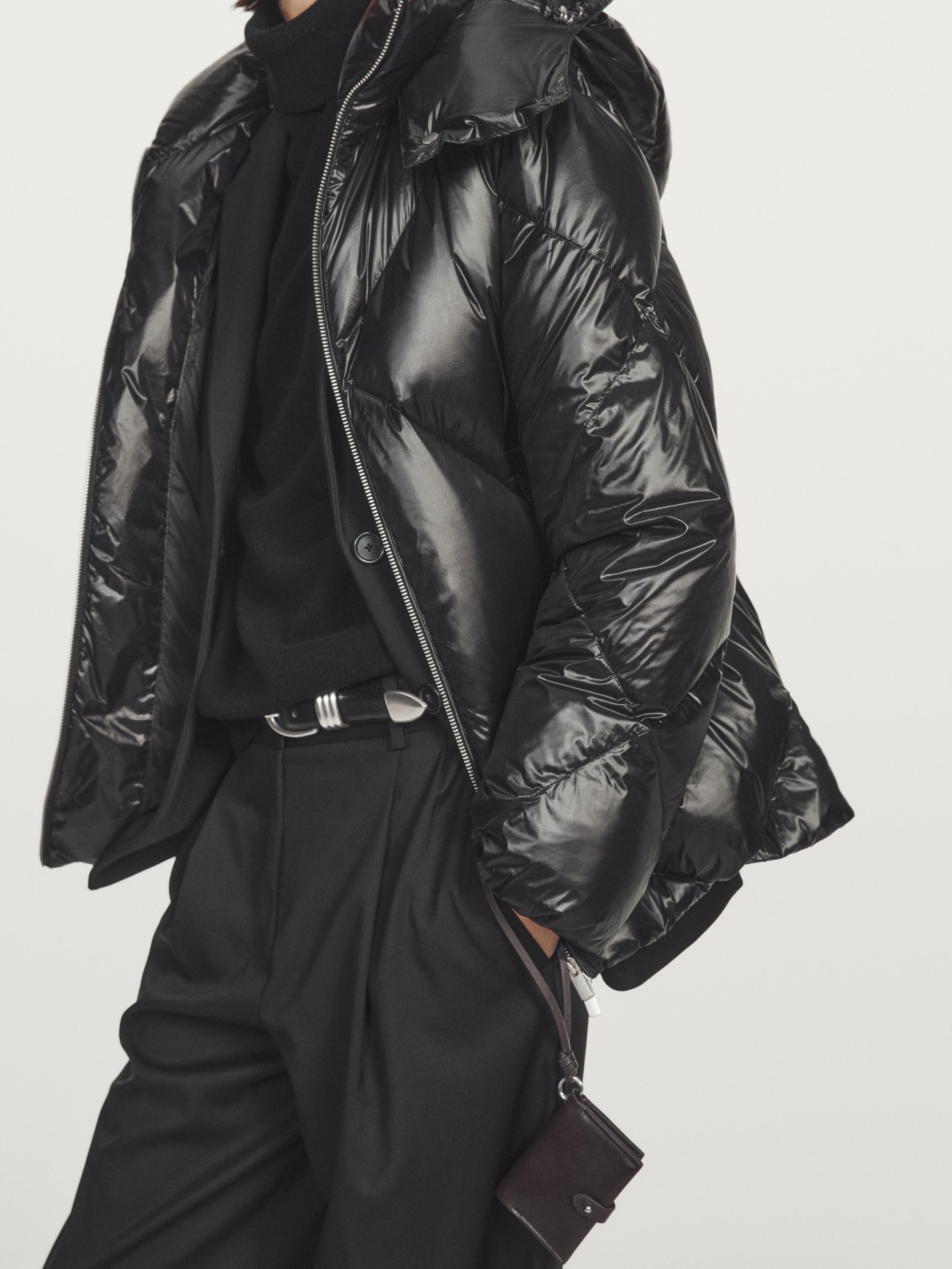 Water-repellent down puffer jacket